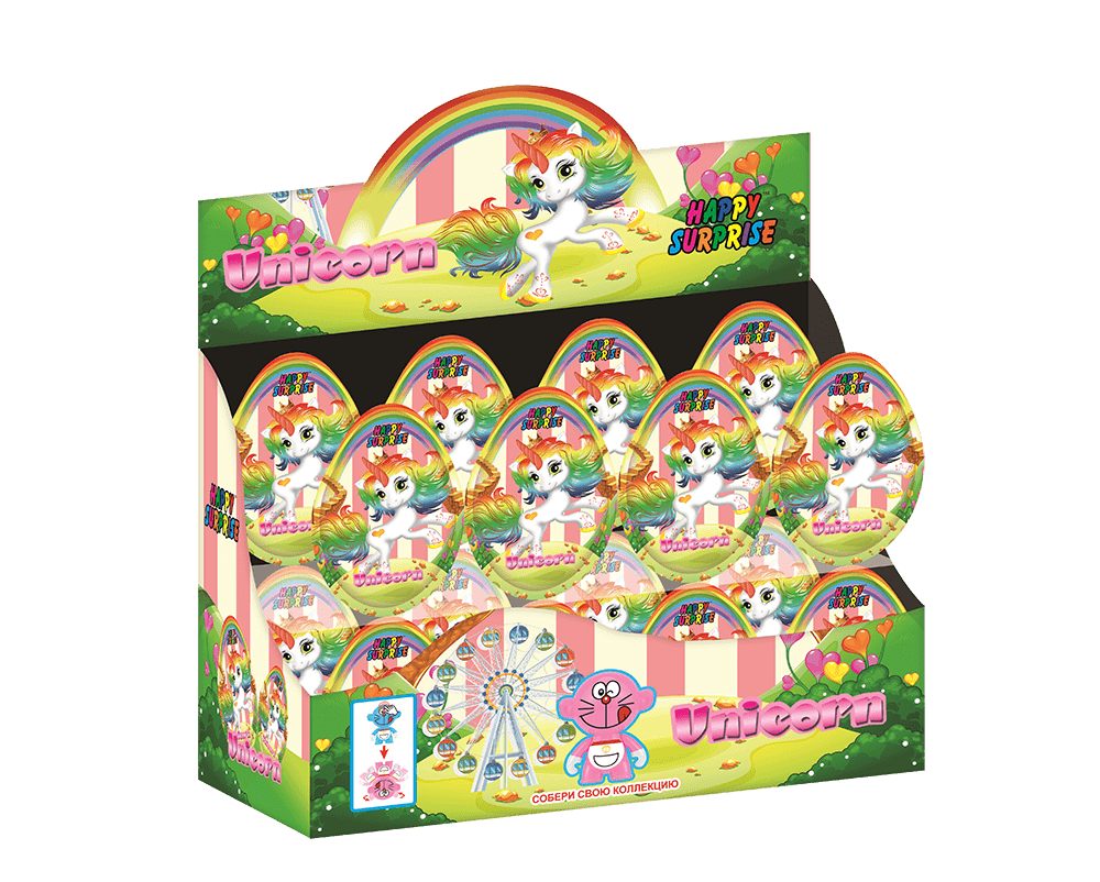 Яйцо ЕДИНОРОГ - UNICORN для мальчиков и девочек (микс)